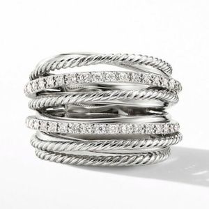 New S925 Simulated White Sapphire Ring, cute Ring, shiny Ring.